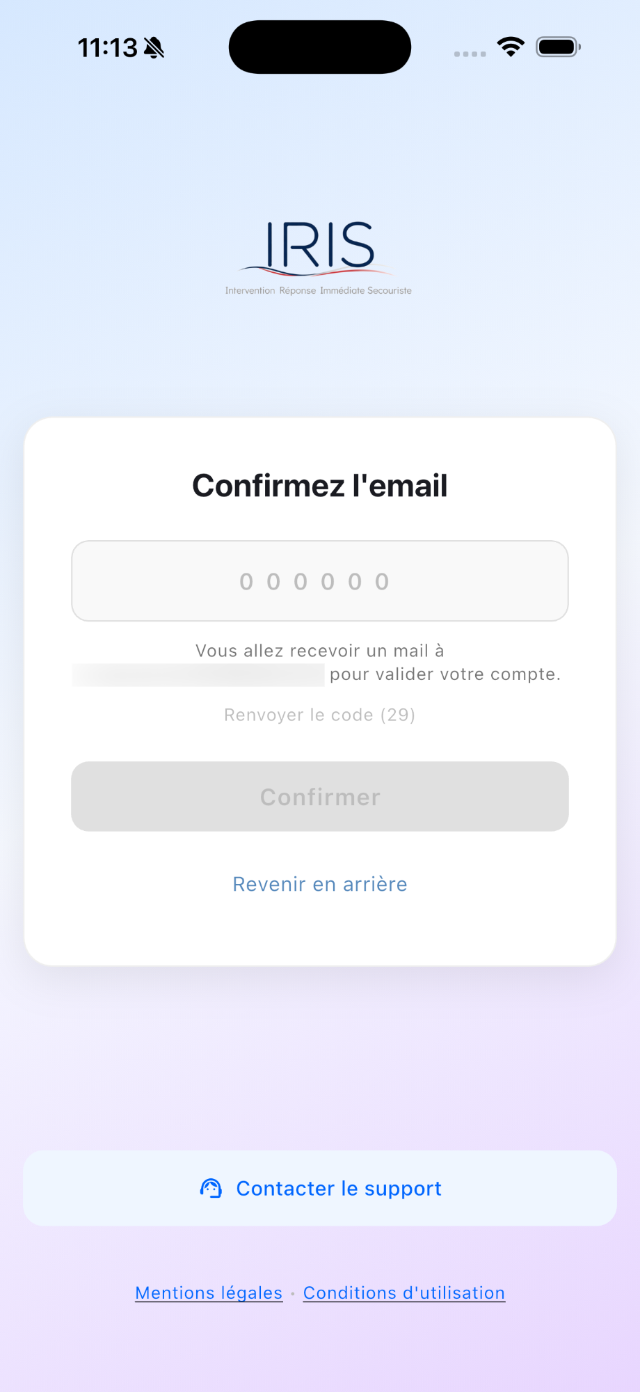Connexion sécurisée — mode clair