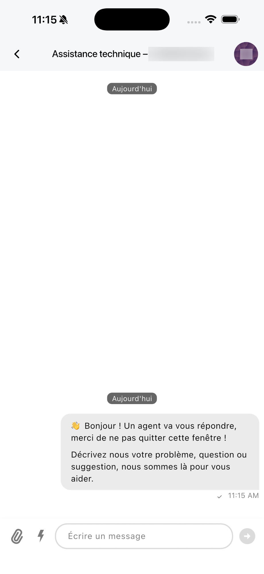 Support — mode clair